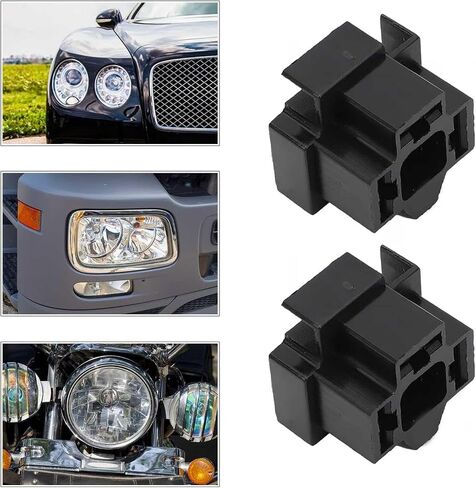4Pcs H4 Bulb 3 Pin Headlight Connector with Clamps Repair Holder, Automotive Connector Plug 12V in Saudi Arabia