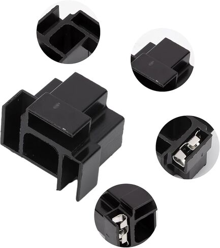 4Pcs H4 Bulb 3 Pin Headlight Connector with Clamps Repair Holder, Automotive Connector Plug 12V in Saudi Arabia