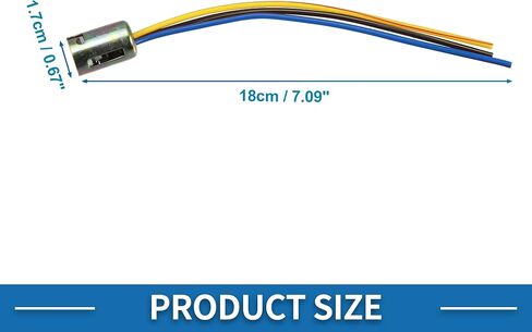 Car Extension Socket Holder Wire Harness Connector Adapter Durable 3 Wire 1157 LED Brake Stop Light Bulb Plastic Metal Bronze Tone (Set of 2) in Saudi Arabia