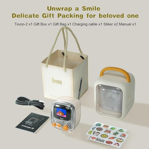 Divoom Tiivoo-2 Pixel Art Mini TV Retro Portable Radio FM مع هوائي قابل للتعديل، آلة ضوضاء بيضاء، مكبر صوت بلوتوث عتيق 5.0، يدعم بطاقة TF، USB، مكبر صوت صغير للخارج، التخييم، أخضر in Kuwait