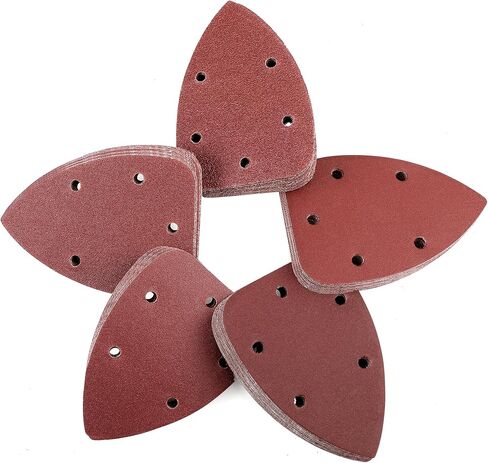 WORKPRO 150-piece Premium Sanding Discs Set, 5" 8 Holes Hook and Loop Sandpaper, 60 80 100 120 150 180 240 320 400 600 Assorted Grits for Random Orbital Sander, Fits Woodworking & Metalworking, Gold in Saudi Arabia