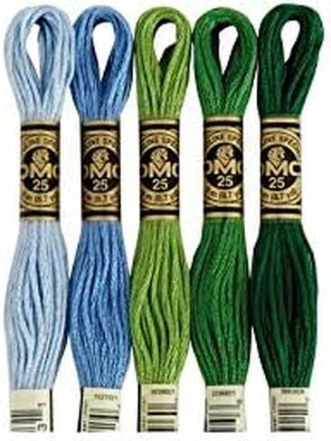 DMC 117-160 Mouline Stranded Cotton Six Strand Embroidery Floss Thread, Medium Grey Blue, 8.7-Yard in Saudi Arabia