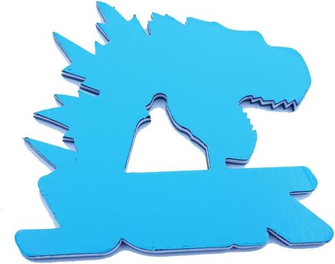 2Pc Godzilla Badges Raging 7.3 Emblem 3D Fender Angry Agressive Sticker Nameplate Replacement for Universal Car Body Motorcycle SUV Door Window Decoration (White Black) in Saudi Arabia