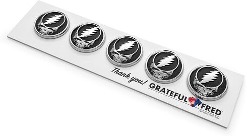 The Mini Stealie 2.0 5-Pack Car Badge Emblem in Red, Blue & Chrome in Saudi Arabia