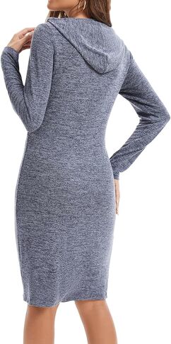Sosolism Women's Maternity Nursing Dress Winter Breastfeeding Skirt in Saudi Arabia