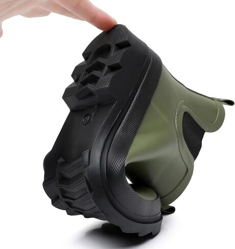 أحذية المطر القصيرة للنساء، أحذية تشيلسي للحديقة، مقاومة للماء، أحذية المطر للكاحل للسيدات، نعل داخلي مريح، أحذية العمل في الهواء الطلق في جميع الأحوال الجوية in Kuwait