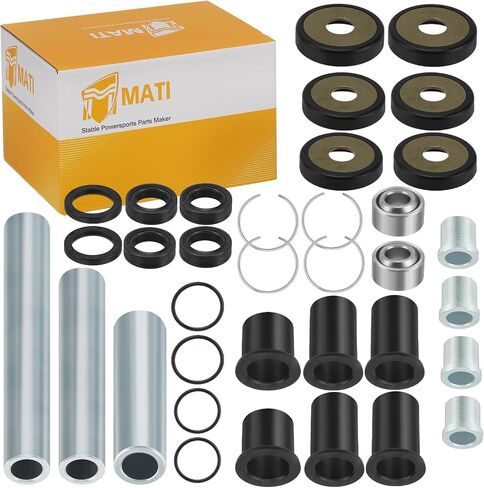JAVIK 1 Set Rear Upper & Lower A-Arm Bushing Shaft Kit Compatible with Honda 2003-2005 Rincon 650 2006-2014 Rincon 680 OEM# 52463-HN8-000 52464-HN8-000 52263-HN8-000 in Saudi Arabia