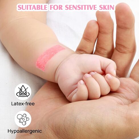 Silicone Medical Tape -1 in × 5 yds (1 Roll) Waterproof Tape for Sensitive Skin Wound Care, Latex-Free, Painless Removal, Reusable for Gauze Pads and First Aid in Saudi Arabia