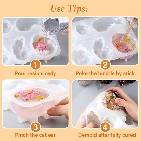 LET’S Resin 3pcs Animal Resin Molds, Large 3D Chicken & Duck Resin Molds Silicone, Flexible Effortless Demoldable Epoxy Molds for Resin Casting, Soap, Candle, Flowers Preservation, Chicken Decor in Saudi Arabia