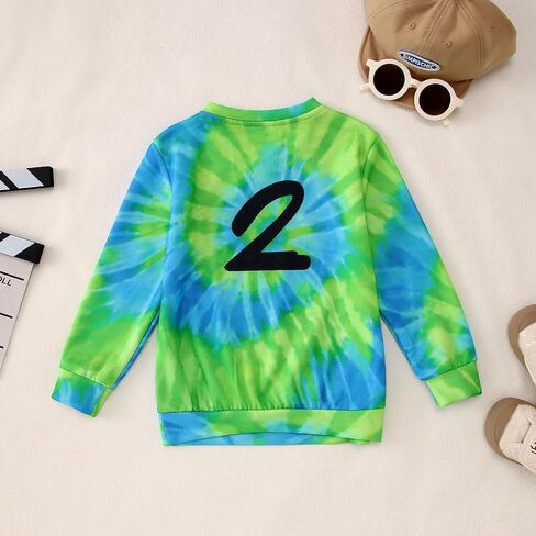 Birthday Boy Sweatshirts 1-8 Years Old Birthday Shirts Kids Pullover Toddler Baby Boy B-day Party Outfits Fall Tops in Saudi Arabia