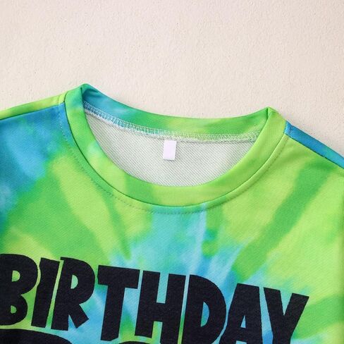 Birthday Boy Sweatshirts 1-8 Years Old Birthday Shirts Kids Pullover Toddler Baby Boy B-day Party Outfits Fall Tops in Saudi Arabia