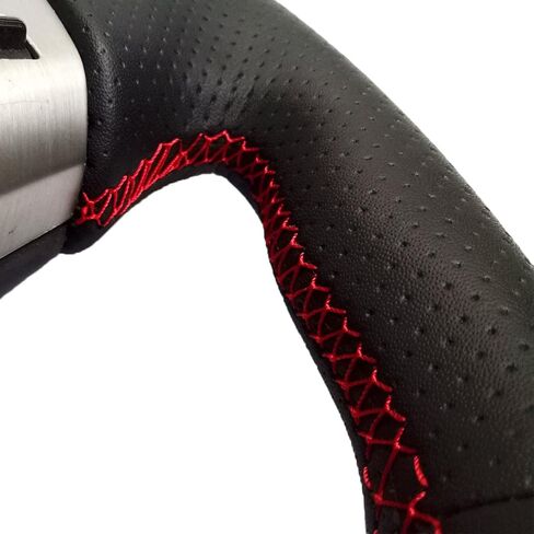 MEWANT Hand Sewing Black Artificial Leather Automotive Interior Accessories Car Steering Wheel Covers Wrap for Infiniti FX FX35 FX45 2003-2008 for Nissan 350Z 2003-2009 in Saudi Arabia