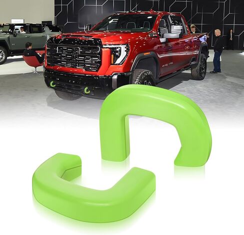غطاء خطاف السحب لسيارة GMC Sierra 1500 2019-2024، أغطية وصلة السحب المخصصة متوافقة مع ملحقات GMC Sierra 1500، قطعتان - أحمر in Kuwait