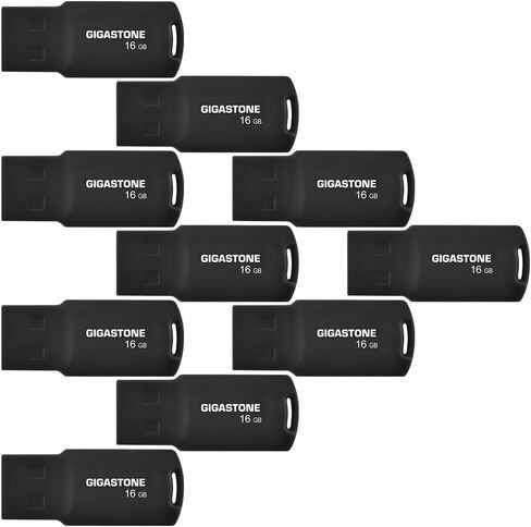 محرك فلاش جيجاستون 16 جيجابايت 10 عبوات USB 2.0، محرك قلم بتصميم بدون غطاء in Kuwait