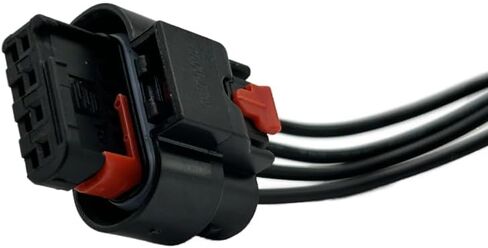 Radiator Active Grille Shutter Actuator Connector Pigtail, OE 68225125AA, Compatible with Dodge Dart 2013-2016 (1.4L/2.0L/2.4L) in Saudi Arabia