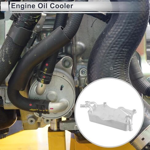 مبرد زيت المحرك لأودي A6 2011-2014 مبرد زيت ناقل الحركة Trans Cooler No.4G0317021M سبائك الألومنيوم 1 Set in Saudi Arabia
