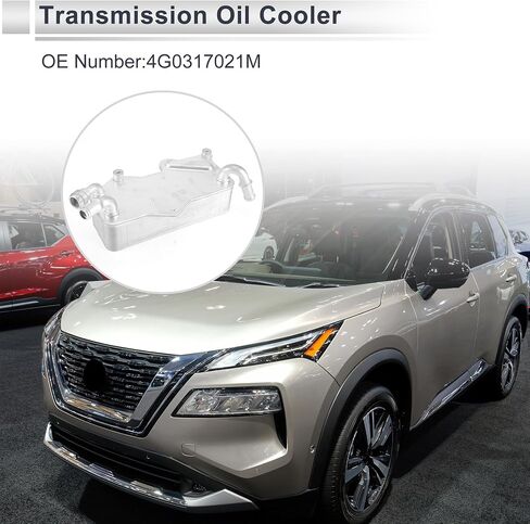 مبرد زيت المحرك لأودي A6 2011-2014 مبرد زيت ناقل الحركة Trans Cooler No.4G0317021M سبائك الألومنيوم 1 Set in Saudi Arabia