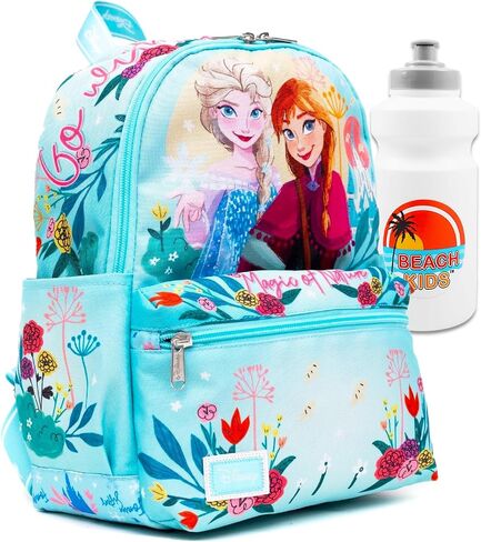 Disney Frozen Mini Backpack for Girls - Bundle with 13" Elsa and Anna Mini Bag for Toddlers Plus Water Bottle Frozen Small Backpack for Kids in Saudi Arabia