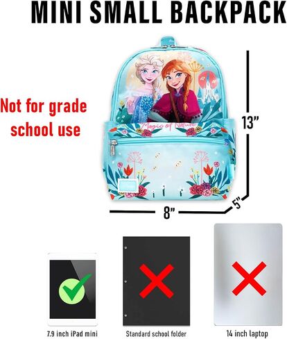 Disney Frozen Mini Backpack for Girls - Bundle with 13" Elsa and Anna Mini Bag for Toddlers Plus Water Bottle Frozen Small Backpack for Kids in Saudi Arabia