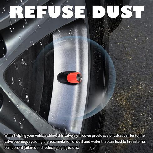 16 قطعة من أغطية صمام الإطارات الفلورسنت تضيء، أنماط العلم تتوهج في الظلام أغطية جذعية للصمام للديكور والغبار، ملحقات السيارة الأنيقة غطاء إطار السيارة للمركبة/سيارات الدفع الرباعي (أزرق) in Kuwait