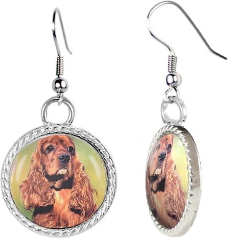 Arthwick Store Cocker Spaniel Dog Puppy Earrings in Saudi Arabia