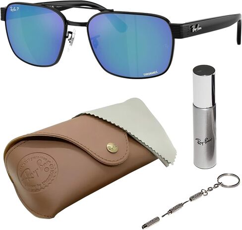 نظارات شمسية Ray-Ban RB3751CH CHROMANCE مربعة الشكل للرجال والنساء مع مجموعة نظارات RAYBAN الرسمية in Saudi Arabia