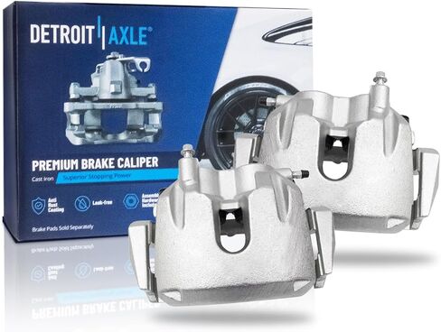 Detroit Axle - Front Brake Calipers w/Brackets Replacement for Dodge Durango Jeep Grand Cherokee - 2pc Set in Saudi Arabia
