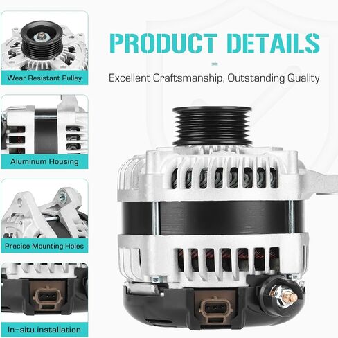 Automotive New Alternator Compatible with Ford F150 3. 5L 2012-2017, for F150 3.7L 2012-2014 Replace for CL3T-10300-BA, CL3Z-10346-B 11624 11624N in Saudi Arabia
