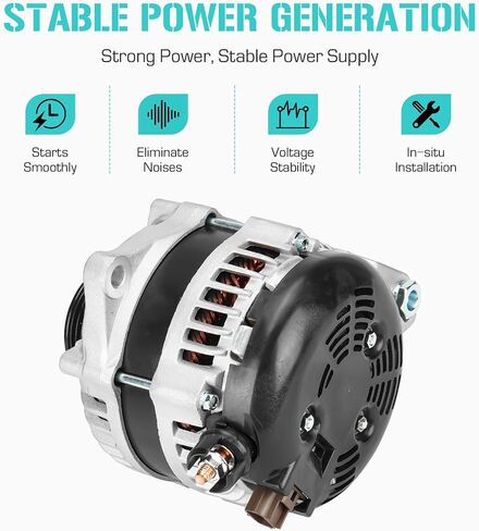 Automotive New Alternator Compatible with Ford F150 3. 5L 2012-2017, for F150 3.7L 2012-2014 Replace for CL3T-10300-BA, CL3Z-10346-B 11624 11624N in Saudi Arabia