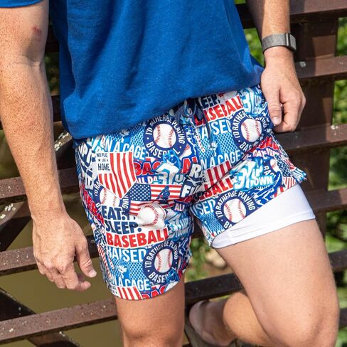 ChalkTalkSPORTS HydroActive Baseball Shorts - Baseball Athletic Shorts & Swim Trunks - Compression Liner - Youth & Adult in Saudi Arabia