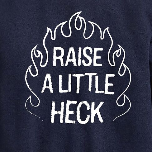 Instant Message - Raise A Little Heck - Toddler & Youth Crewneck Fleece Sweatshirt in Saudi Arabia