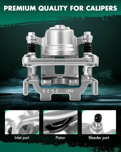 SCITOO 19B3850 19B3851 Rear Brake Calipers Fit For INFINITI For EX35 2008-2012,For EX37 2013,For FX35 2009-2012,For FX37 2013,For QX50 2014-2017,For QX70 2014-2017, Disc Brake Caliper Assemblies,2PCS in Saudi Arabia
