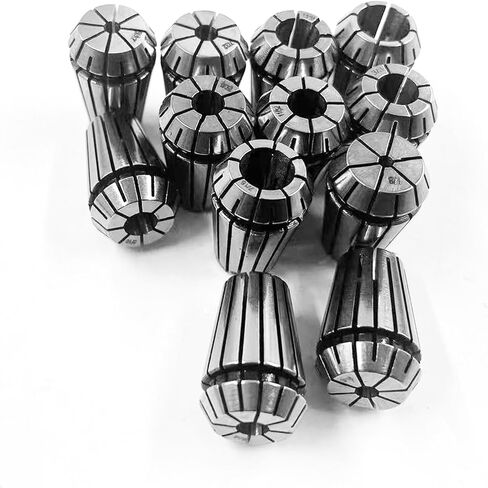 10pcs ER16 Collet Set 1-10mm Spring Collet Set Chuck Collet Lathe Tool Holder 65Mn Spring Steel for CNC Engraving and Milling Machine Tools (ER16) in Saudi Arabia