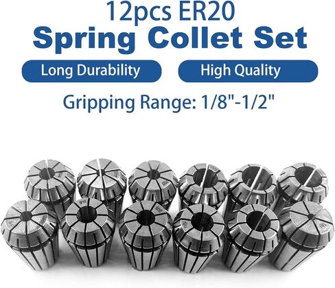 10pcs ER16 Collet Set 1-10mm Spring Collet Set Chuck Collet Lathe Tool Holder 65Mn Spring Steel for CNC Engraving and Milling Machine Tools (ER16) in Saudi Arabia