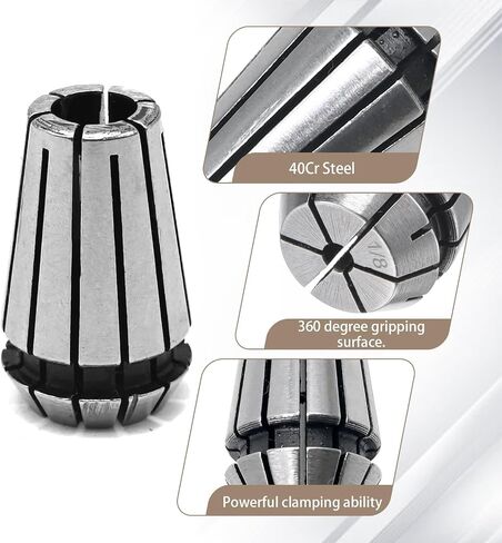 10pcs ER16 Collet Set 1-10mm Spring Collet Set Chuck Collet Lathe Tool Holder 65Mn Spring Steel for CNC Engraving and Milling Machine Tools (ER16) in Saudi Arabia