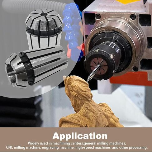 10pcs ER16 Collet Set 1-10mm Spring Collet Set Chuck Collet Lathe Tool Holder 65Mn Spring Steel for CNC Engraving and Milling Machine Tools (ER16) in Saudi Arabia