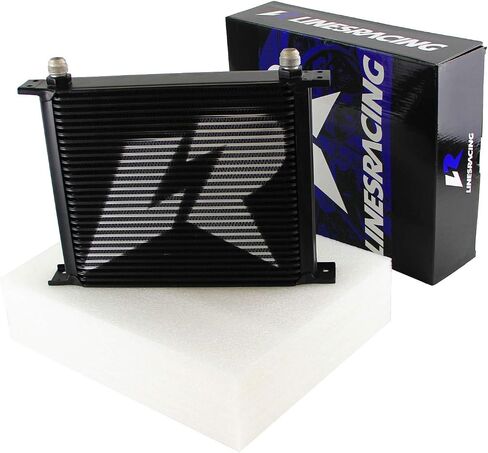 30 Row AN10-10AN Oil Cooler Universal Engine Transmis​sion Aluminum Black (Black) in Kuwait