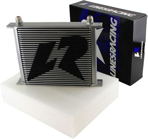 30 Row AN10-10AN Oil Cooler Universal Engine Transmis​sion Aluminum Black (Black) in Kuwait