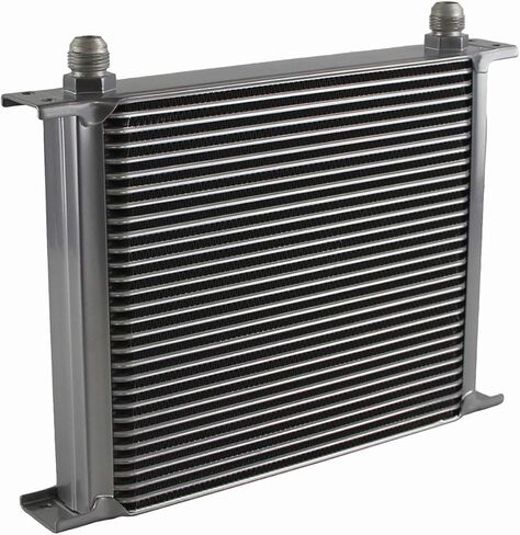 30 Row AN10-10AN Oil Cooler Universal Engine Transmis​sion Aluminum Black (Black) in Kuwait