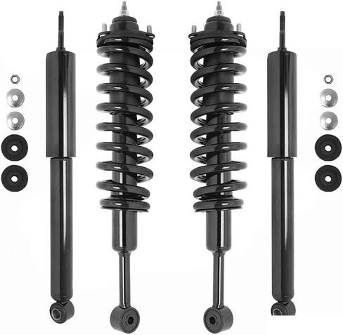COMPLETESTRUTS - مجموعات دعامة أمامية كاملة مع نوابض لولبية وممتصات صدمات خلفية بديلة لسيارة Toyota FJ Cruiser 2007-2014 - مجموعة من 4 قطع in Saudi Arabia