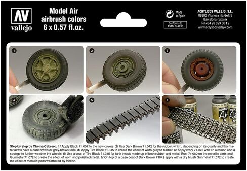 مجموعة Air Model Model - ألوان الصحراء الحديثة ، 17 مل (حزمة من 6) in Kuwait