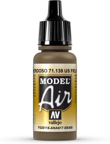 Vallejo Model Air Set - US Modern Desert Colors, 17 ml (Pack of 6) in Saudi Arabia