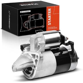 A-Premium Starter Motor Compatible with Nissan 200SX 95-98, NX 91-93, Sentra 89-99, Tsuru 95-06, Pulsar NX 89-90, L4 1.6L, 12V 1.4KW 8-Teeth Clockwise, Replace# 233000M201, 2330081N00, 2330084A18