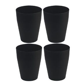 Small Trash Can,Plastic Round Bathroom Wastebasket Garbage Can for Bathroom Bedroom Kitchen Office (White, Pack of 2)