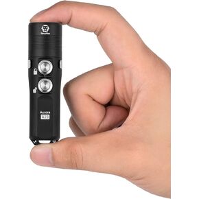 RovyVon Aurora A23 1000 Lumens EDC Flashlight, USB C Rechargeable High Lumens Flashlight, IPX8 Waterproof Compact Pocket Flashlight with Magnetic Two-Way Clip Included (Black)