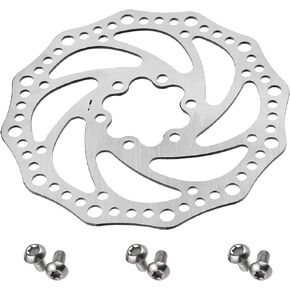 VANSIHO 140MM/160MM/180MM/203MM Bike disc brake rotor with 6 bolts 1PCS Wrench, suitable for moutain bikes/road bikes/MTB/BMX (140mm)