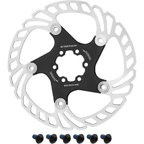 eMagTech 160mm Bike Disc Brake Rotor with 6Pcs Screws Replacement Compatible with Shimano Compatible with Tektro Enhanced Bike Brake Disc