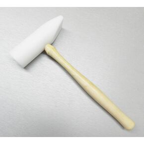 Nylon Hammer Plastic Mallet 5" Large Head Flat and Round Wedge 8oz Jewelry Making