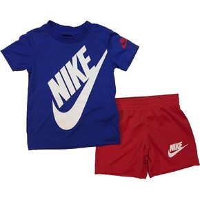 Nike Baby Boy's Short Sleeve Logo Graphic T-Shirt & Shorts Two-Piece Set (Toddler) University Red 2 Toddler
