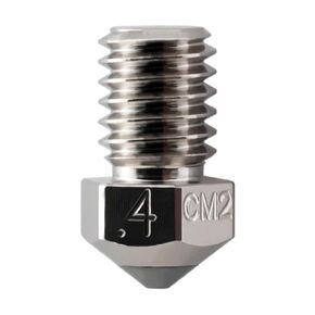 Micro Swiss CM2 RepRap V5-V6 1.75 Nozzle for Prusa i3 MK2 / MK2S / MK3 / Mini - Copper Core - M2 Hardened Steel Tip - Superior Thermal Performance - Exceptional Wear Resistance (.4mm)